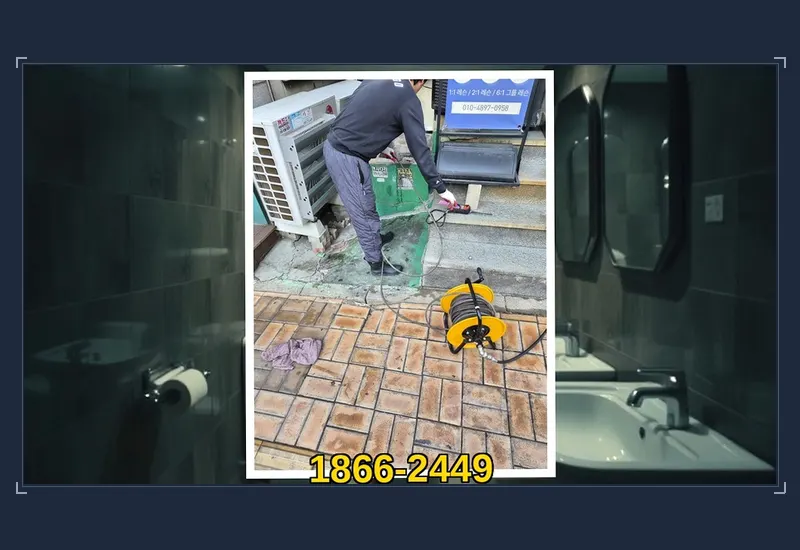 용인 중앙동 외부 우수관 맨홀 슬러지 준설 현장 시공 사진