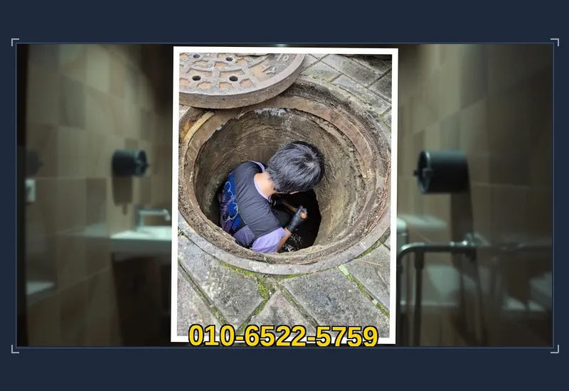 노원 월계동 욕실 바닥 유가 트랩 석회 통수 현장 시공 사진