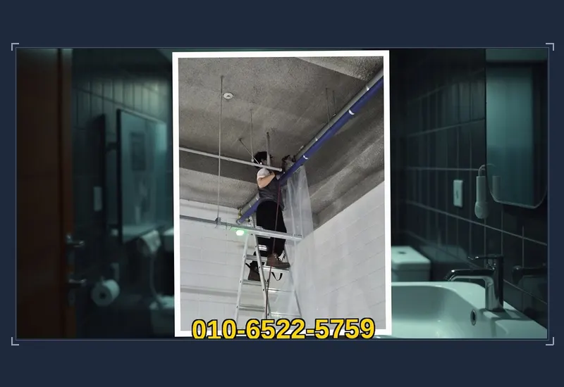 용산 보광동 외부 우수관 맨홀 슬러지 준설 현장 시공 사진