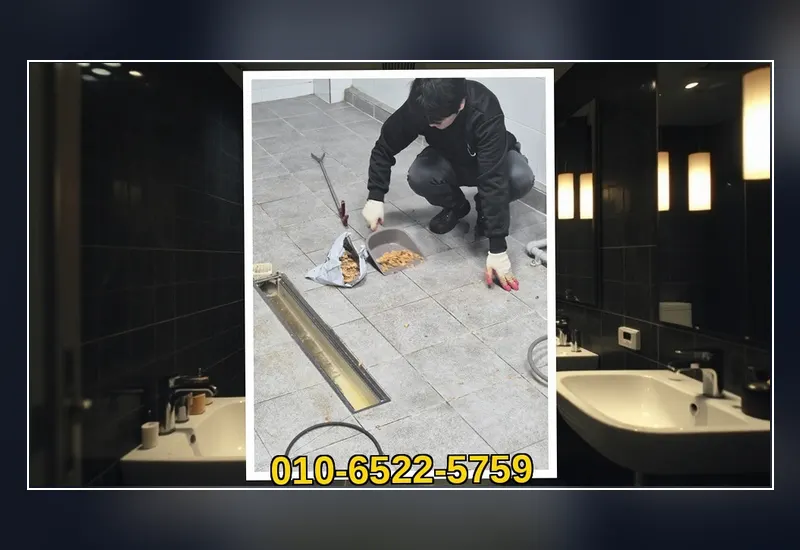 신촌 신촌동 아파트 공용 입상관 고압 세정 현장 시공 사진