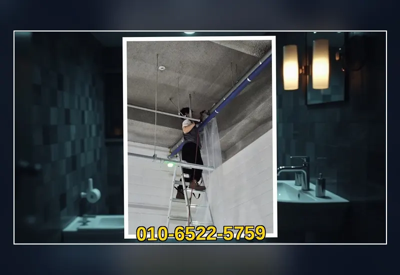 부천 심곡동 외부 우수관 맨홀 슬러지 준설 현장 시공 사진