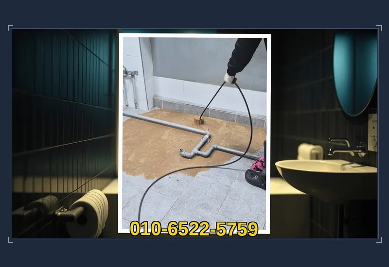 쌍문구동 플렉스 샤프트 관로 이물질 분쇄 현장 시공 사진