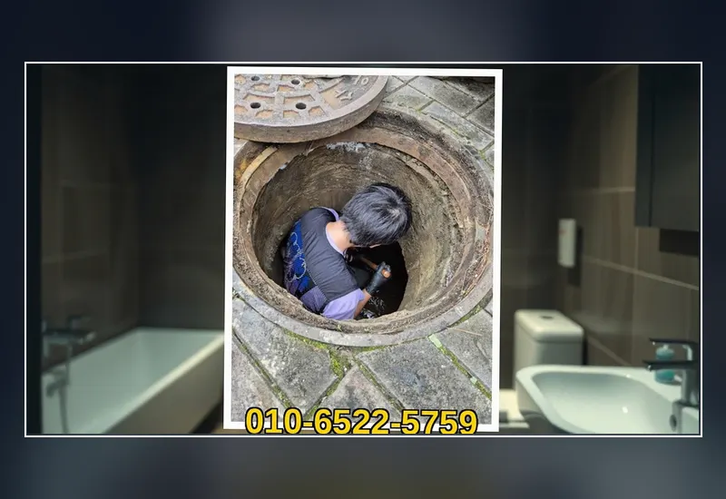 성동 초고압 세척 배관 스케일링 현장 시공 사진