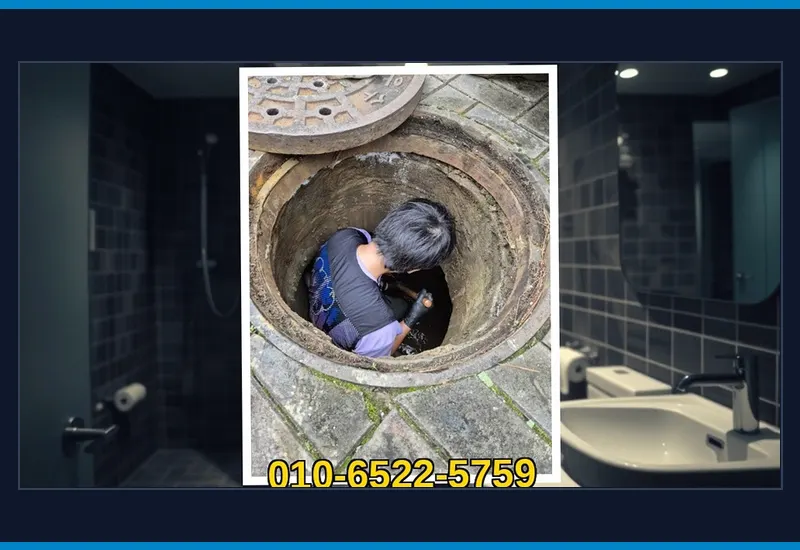 도봉 쌍문동 초고압 세척 배관 스케일링 현장 시공 사진