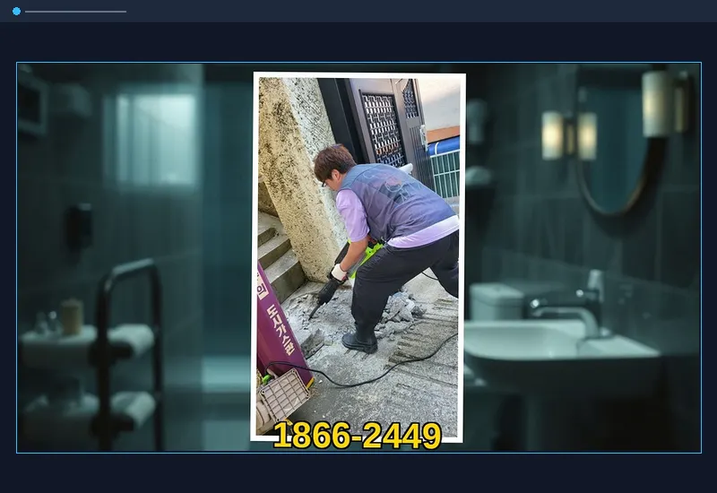 부천 역곡동 외부 우수관 맨홀 슬러지 준설 현장 시공 사진