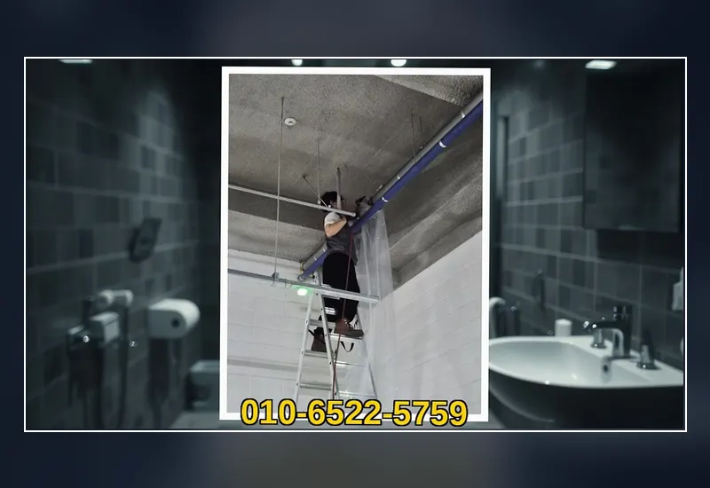 서대문 홍은동 아파트 공용 입상관 고압 세정 현장 시공 사진
