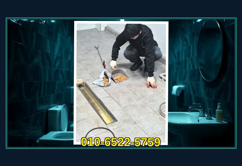 동구 화수동 초고압 세척 배관 스케일링 현장 시공 사진